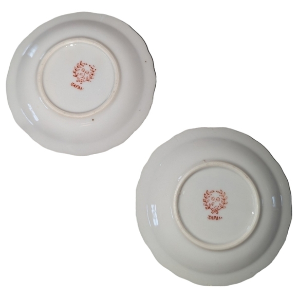 Vintage Blue Jay & Goldfinch Bird Decorative Plate Set - 3.75" - Picture 2 of 3